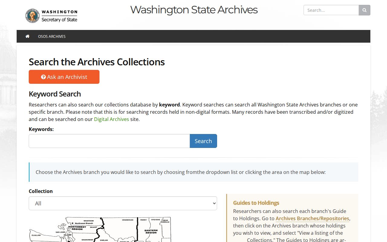 Washington State Archives search for North Lynnwood city directory research